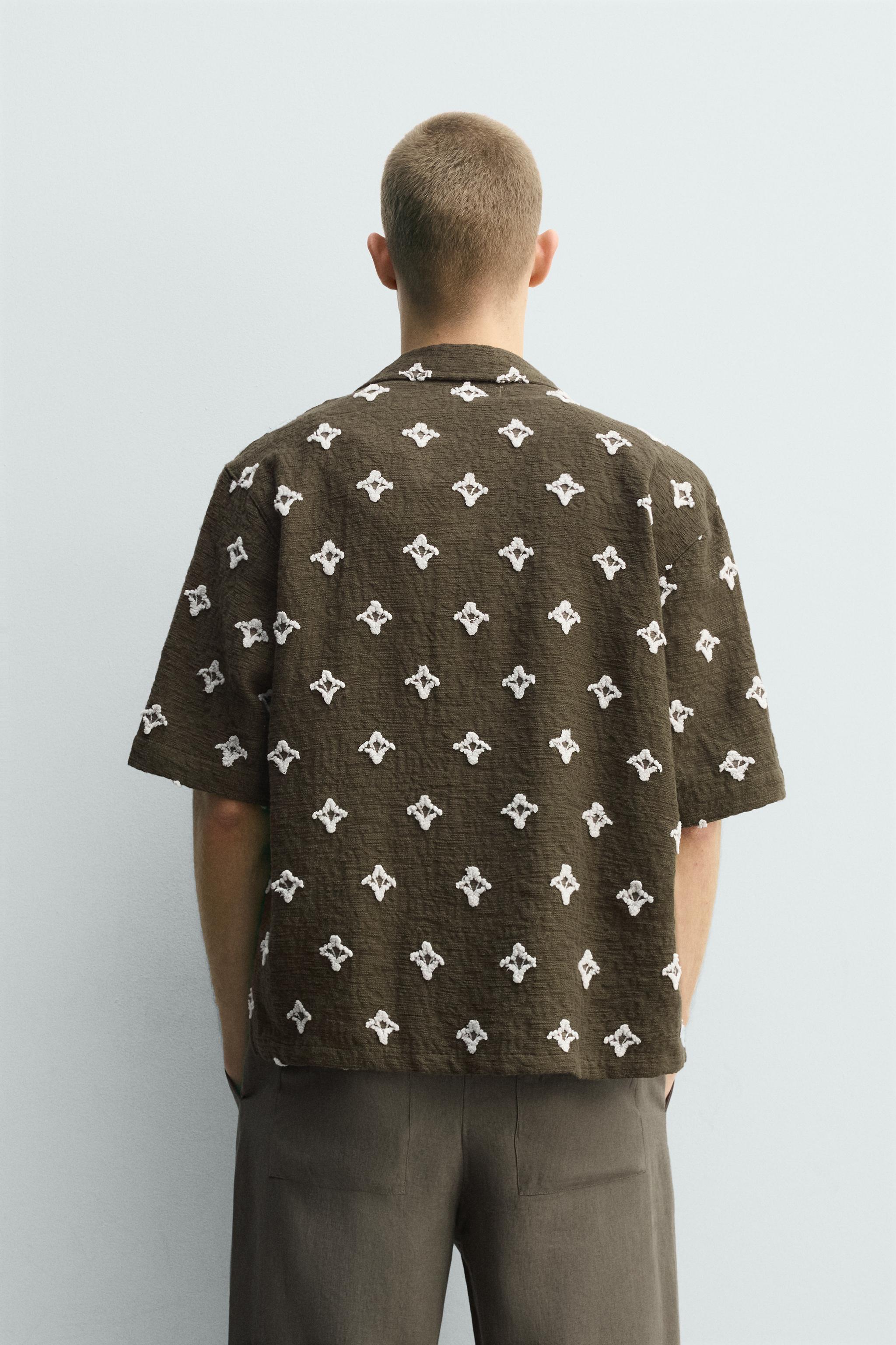 CHEMISE JACQUARD TEXTURÉE